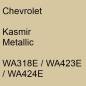 Preview: Chevrolet, Kasmir Metallic, WA318E / WA423E / WA424E.